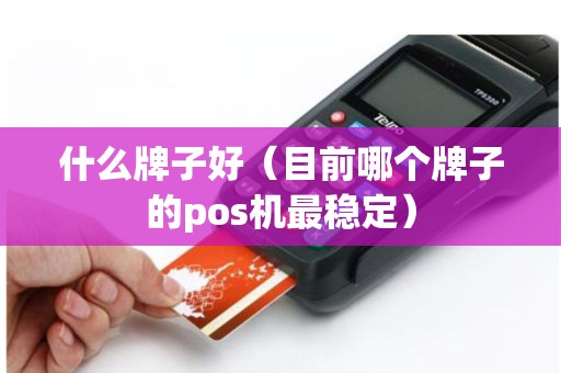 什么牌子好（目前哪个牌子的pos机最稳定）