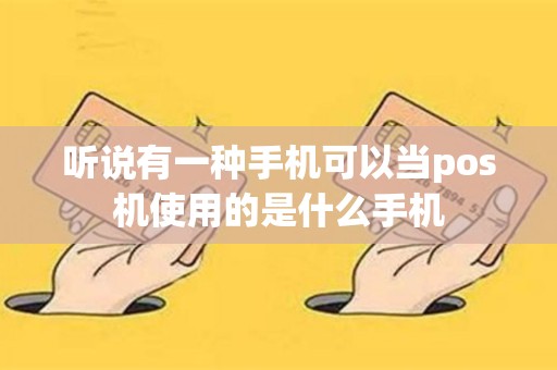 听说有一种手机可以当pos机使用的是什么手机