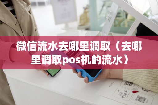 微信流水去哪里调取（去哪里调取pos机的流水）