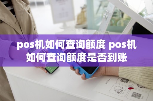 pos机如何查询额度 pos机如何查询额度是否到账