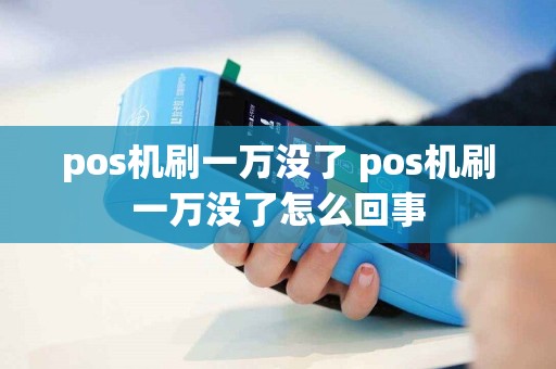 pos机刷一万没了 pos机刷一万没了怎么回事