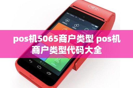 pos机5065商户类型 pos机商户类型代码大全