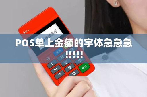 POS单上金额的字体急急急!!!!!