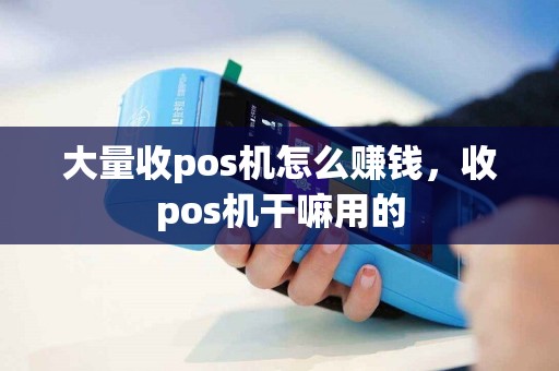 详细阅读:大量收pos机怎么赚钱,收pos机干嘛用的 大量收pos机怎么赚钱,收pos机干嘛用的