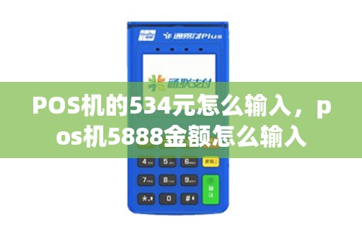 POS机的534元怎么输入，pos机5888金额怎么输入