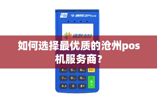 如何选择最优质的沧州pos机服务商？