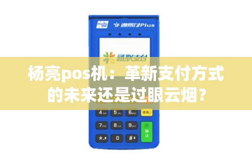 杨亮pos机：革新支付方式的未来还是过眼云烟？