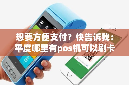 想要方便支付？快告诉我：平度哪里有pos机可以刷卡呢？