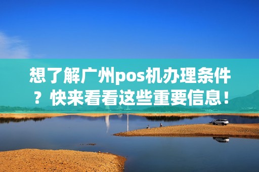 想了解广州pos机办理条件？快来看看这些重要信息！