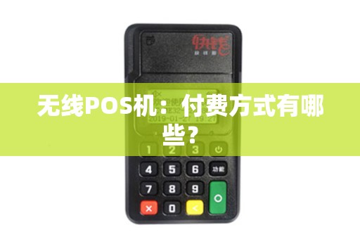 无线POS机：付费方式有哪些？