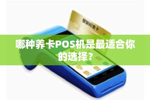 哪种养卡POS机是最适合你的选择？