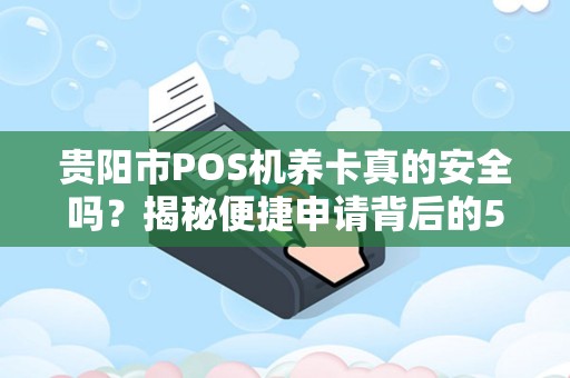 贵阳市POS机养卡真的安全吗？揭秘便捷申请背后的5大风险！