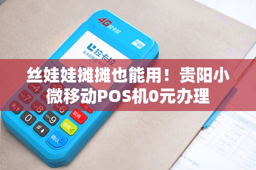 丝娃娃摊摊也能用！贵阳小微移动POS机0元办理