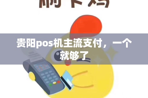 贵阳pos机主流支付，一个就够了