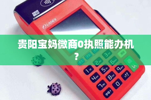 贵阳宝妈微商0执照能办机？
