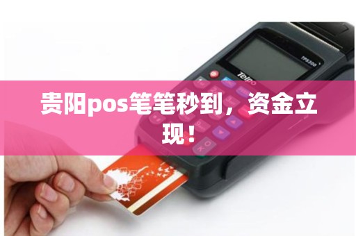 贵阳pos笔笔秒到，资金立现！