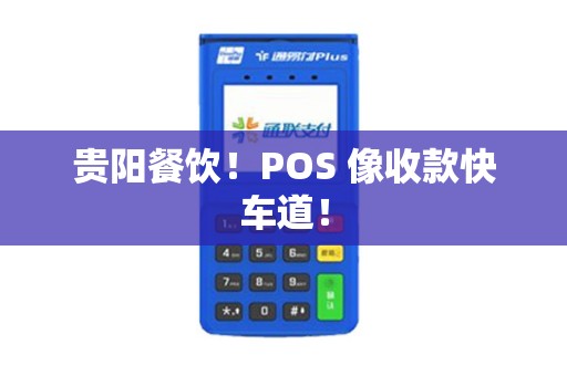 贵阳餐饮！POS 像收款快车道！