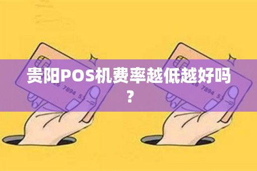 贵阳POS机费率越低越好吗？