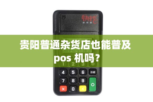 贵阳普通杂货店也能普及 pos 机吗？