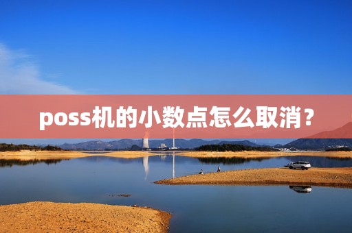 poss机的小数点怎么取消？