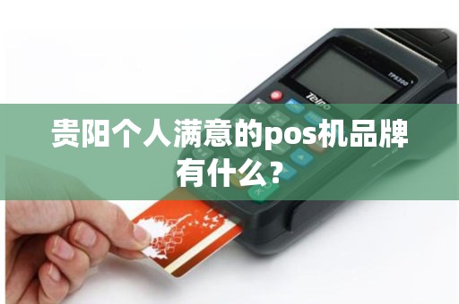 贵阳个人满意的pos机品牌有什么？