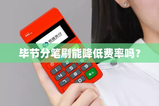 毕节分笔刷能降低费率吗？