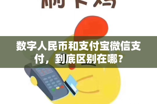 数字人民币和支付宝微信支付，到底区别在哪？