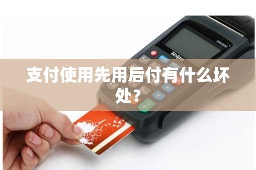 支付使用先用后付有什么坏处？