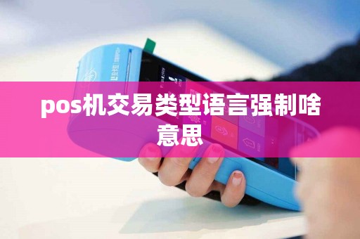 pos机交易类型语言强制啥意思