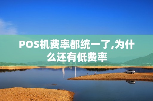 POS机费率都统一了,为什么还有低费率